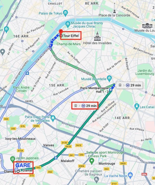 2 Pieces Lumineux Aux Portes De Paris Clamart Zewnętrze zdjęcie